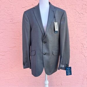 NEW Kenneth Kole Reaction Gray 2-Piece Suit Ready Flex Slim Fit NWT